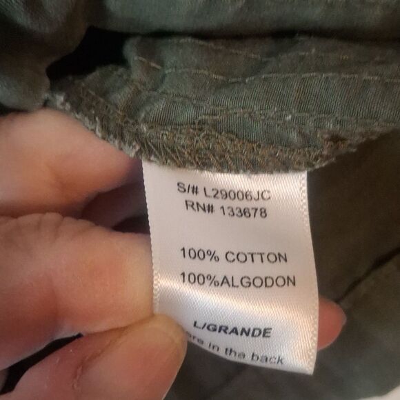 Love Tree Green Utility Jacket size large - Picture 4 of 7